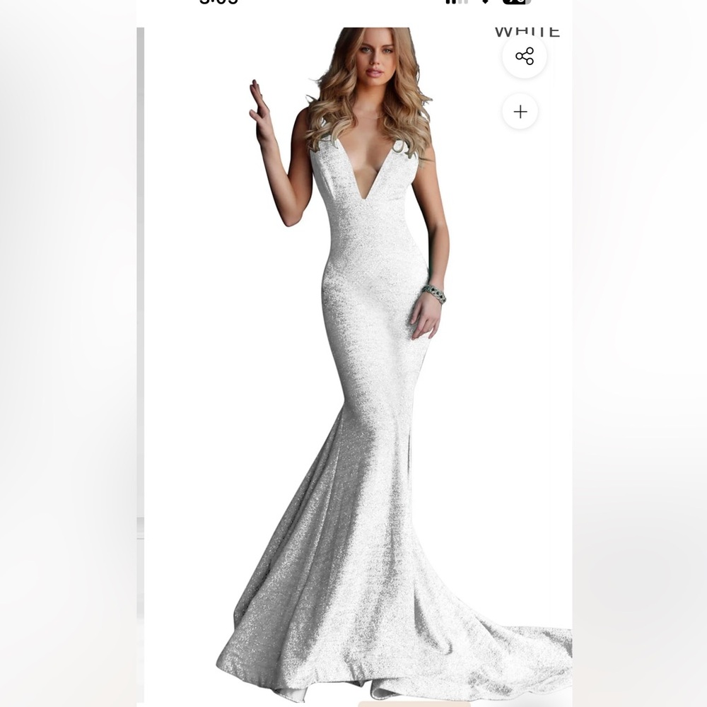 NWT JOVANI 47075 Elegant Sleeveless Pink Evening Gown Size 8 - Picture 4 of 17
